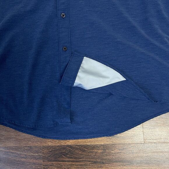 Huk Blue Casual Button Down Shirt - Picture 5 of 9